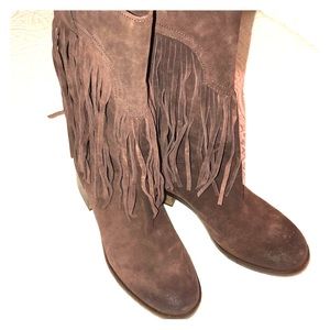Lucky Brand Fringe Boots